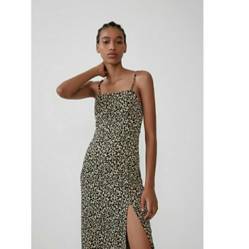 NWT ~ ZARA Leopard Print Cocktail Dress
